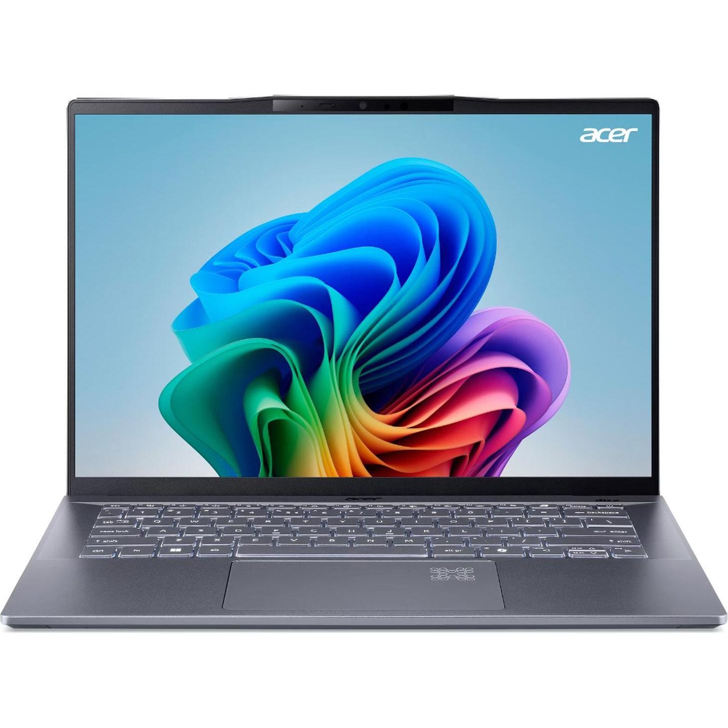 Acer Swift Go 14 AI SFG14-01 Grau (14.50", Snapdragon X Plus X1P-42-100, 1000 GB, DE), Notebook, Grau