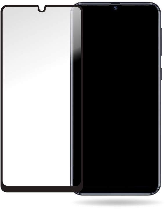 Actual product image Mobilize Black frame glass (1 Piece, Samsung Galaxy M31)