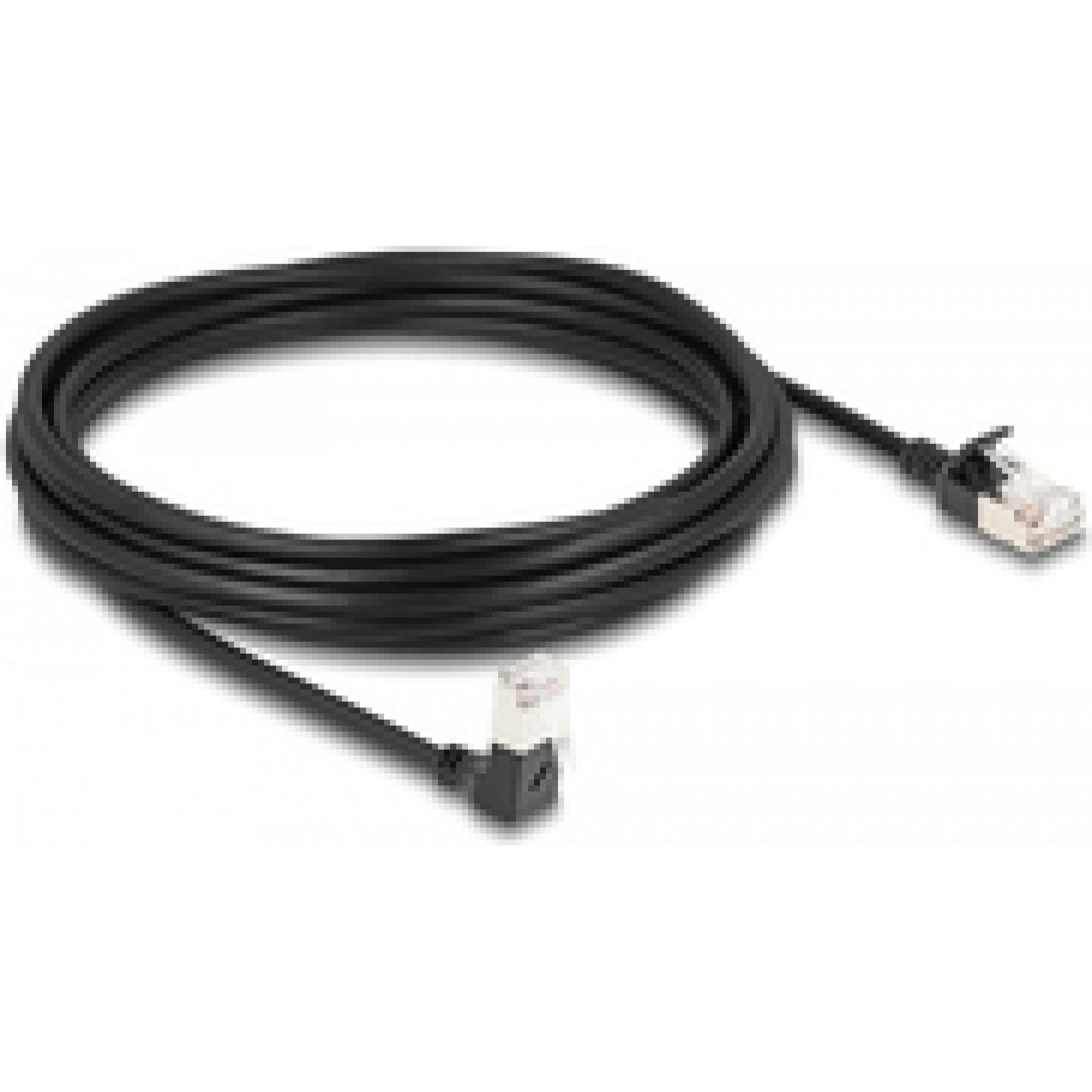 Delock RJ45 Netzwerkkabel Cat.6A S/FTP Slim 90° unten gewink (S/FTP, CAT6a, 5 m), Netzwerkkabel