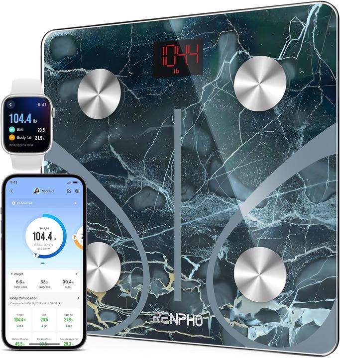Actual product image Renpho Digitale Körperfettwaage mit App-Unterstützung (180 kg)