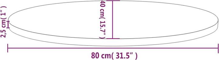Produktbild VidaXL Kaden (80 x 40 x 2.5 cm)