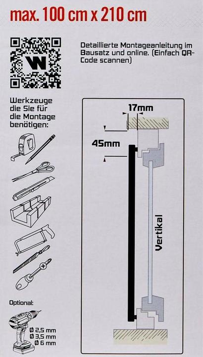 Produktbild Windhager Spannrahmen-Tür Plus (100 x 210 cm)