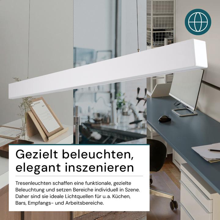 Image du produit Luxula Lampe de comptoir LED, 120 cm, blanche (4000 lm)