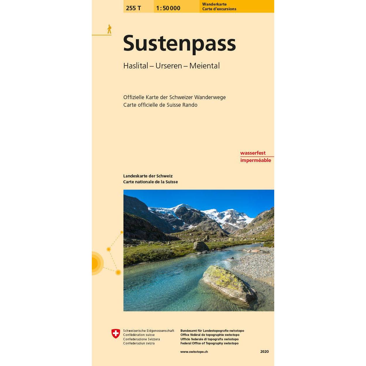 Sustenpass 50000, Landkarte