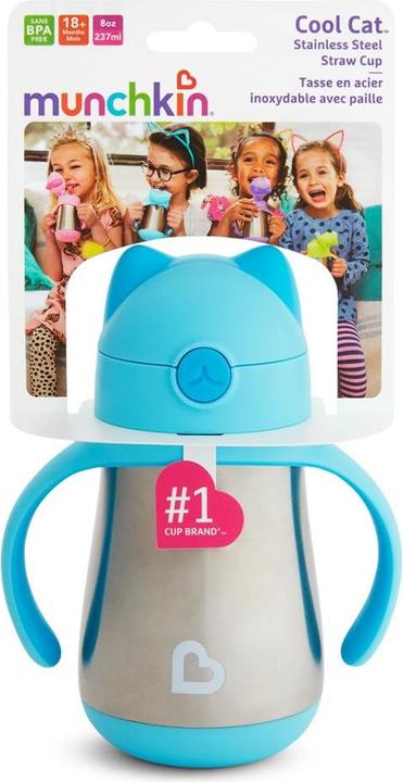Image du produit Munchkin Bouteille en acier inoxydable Cool Cat 18M+ (237ml)