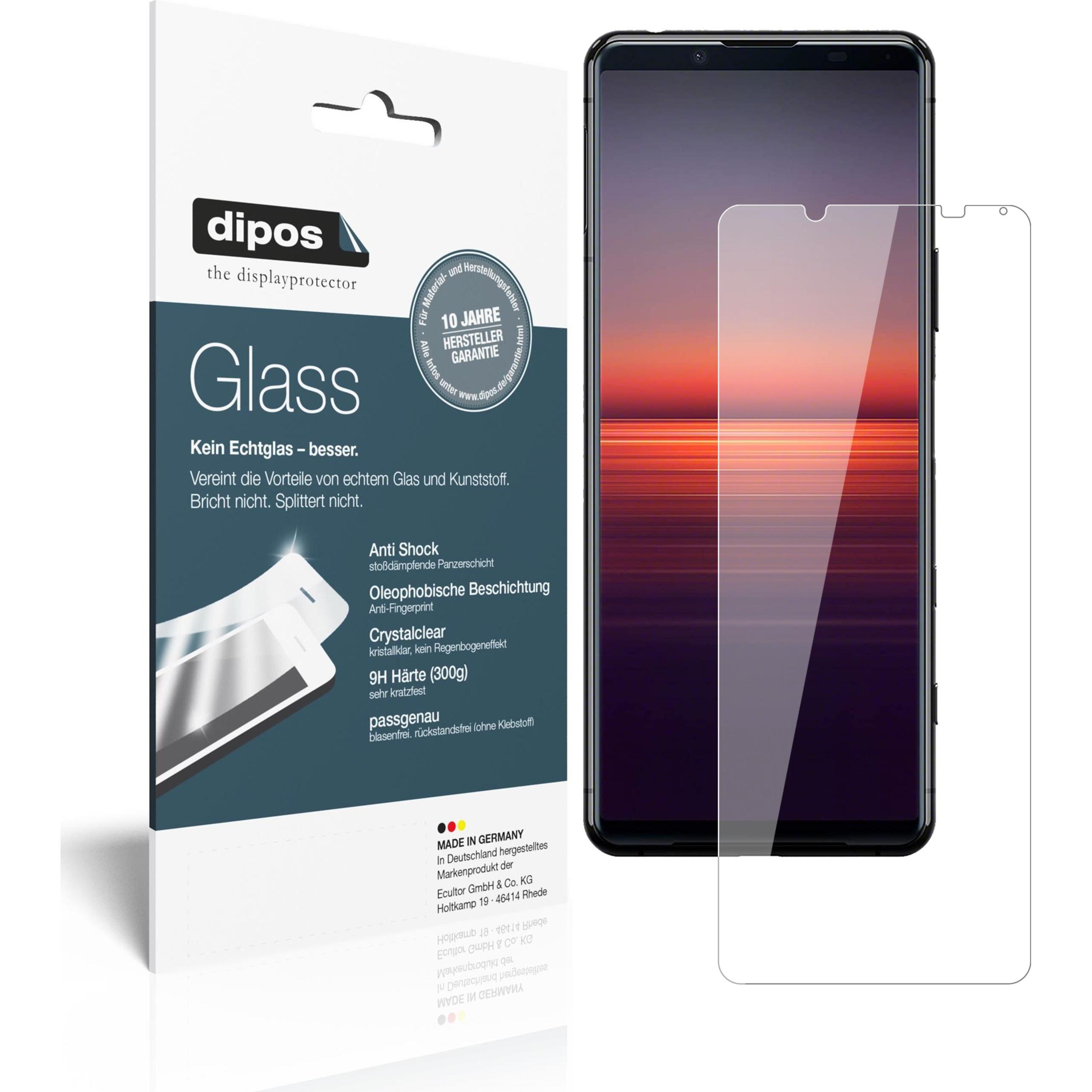 Dipos Displayschutz Anti-Shock (2 Stück, Sony Xperia 5 II), Smartphone Schutzfolie, Transparent