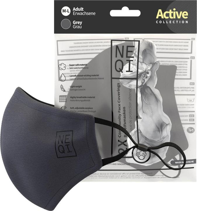 Actual product image Neqi Community Face Coverings Grey