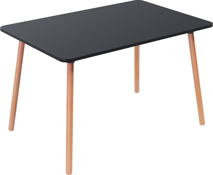 Paperflow PALOMBA Bistrotisch Holz schwarz 120,0 x 80,0 x 75,0 cm