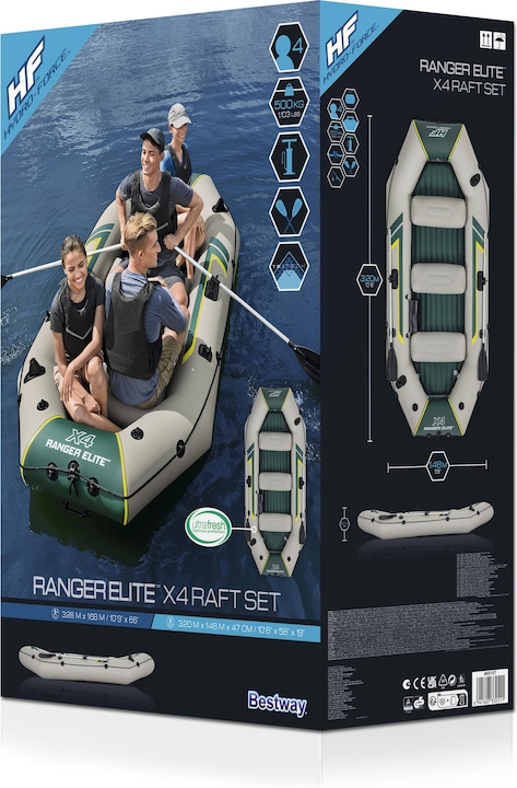 Actual product image Bestway Ranger Elite X4 Raft Set 320x148x47cm (320 cm, 4 pers.)