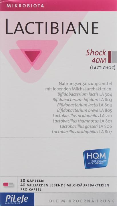 Actual product image Lactibiane Shock 40M (20 pcs., Capsules, 9 g)