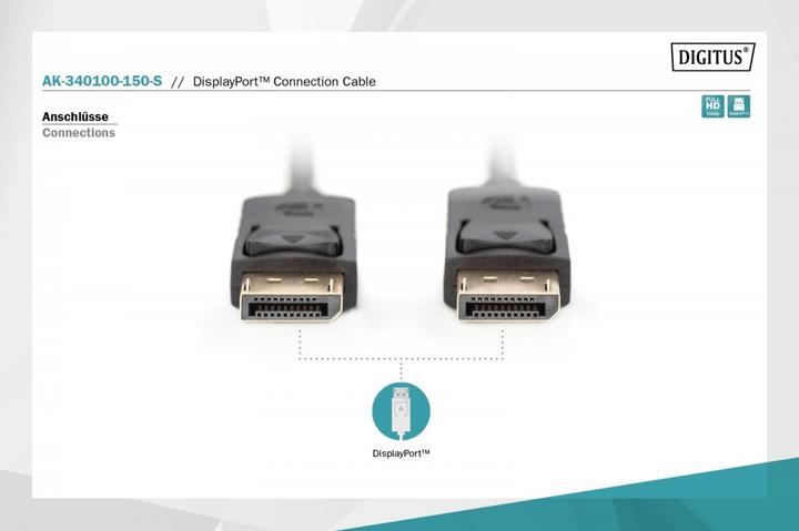 Actual product image Digitus DisplayPort — DisplayPort (15 m, DisplayPort, 1.1)