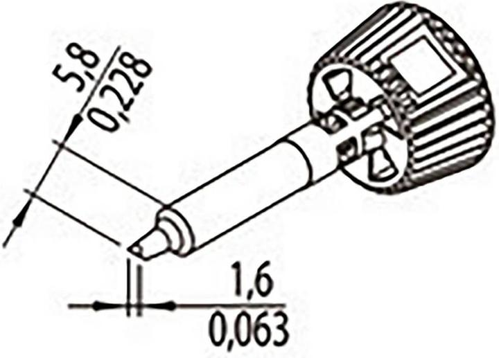 Immagine prodotto 0142CDLF16A/SB Punta saldante Dimensione punta 1,60 mm Contenuto 1 pz.