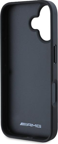Produktbild Mercedes AMG AMHCP16SGSEBK iPhone 16 6.1" czarny/black hardcase Leather Debossed Lines Black Logo (Apple iPhone 16)