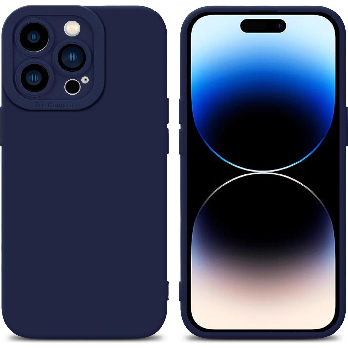 Cadorabo Hülle für Apple iPhone 14 PRO MAX im TPU Fluid LM162 Style (Apple iPhone 14 Pro Max), Smartphone Hülle, Blau