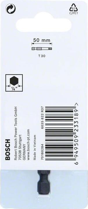 Actual product image Bosch Professional Zubehör Impact Control T30 Power Bit, 1 pc. (Hexagon socket TX)