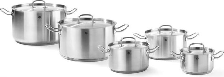 Produktbild Hendi Fleischtopf mit Deckel 9,5 l 280x155 mm Kitchen Li (Kochtopf, Edelstahl, 28 x 15.50 cm)