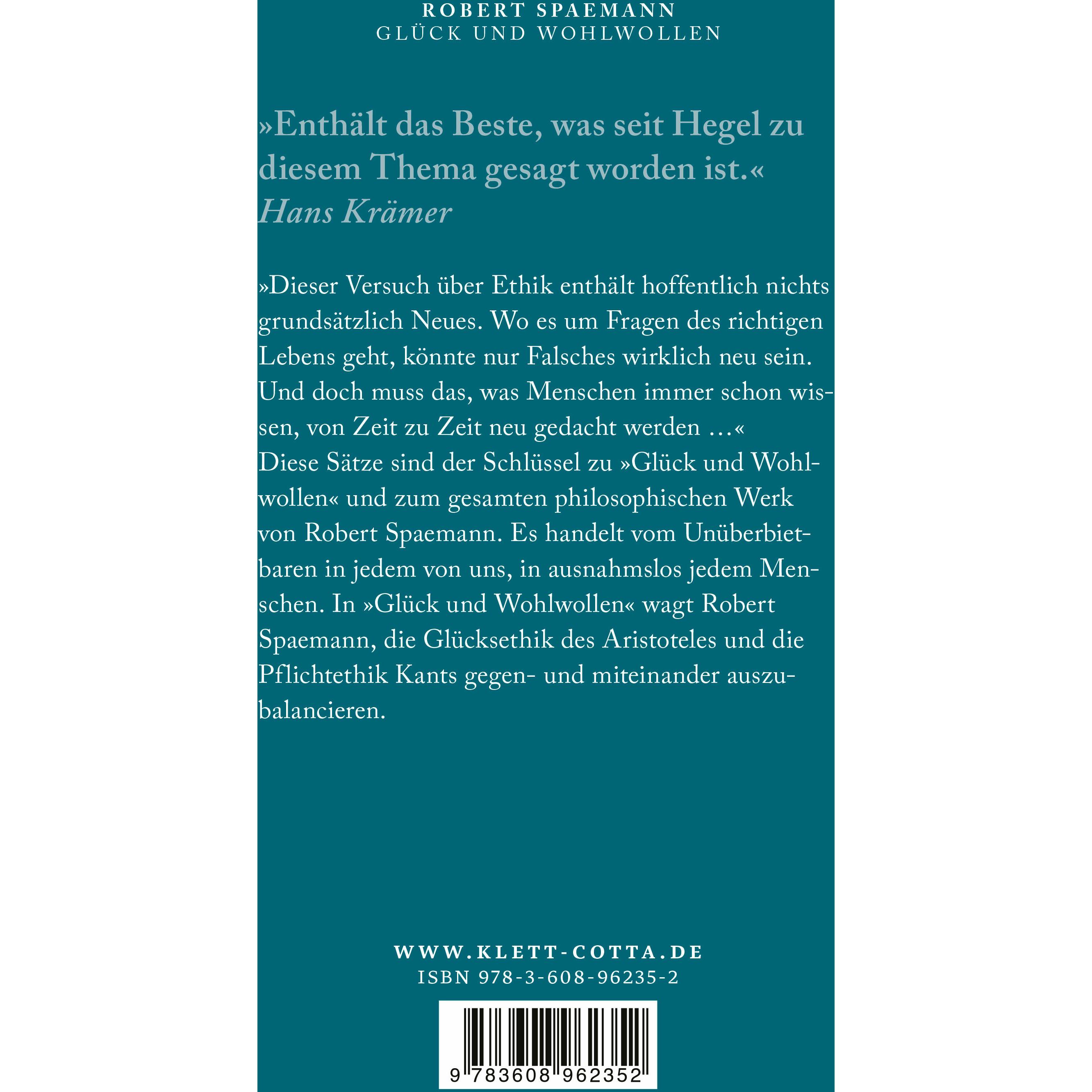 Thumbnail - Glück und Wohlwollen, Fachbücher von Robert Spaemann