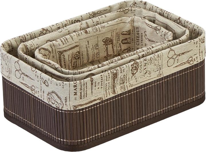 Actual product image Relaxdays storage basket (30 cm, 3x)