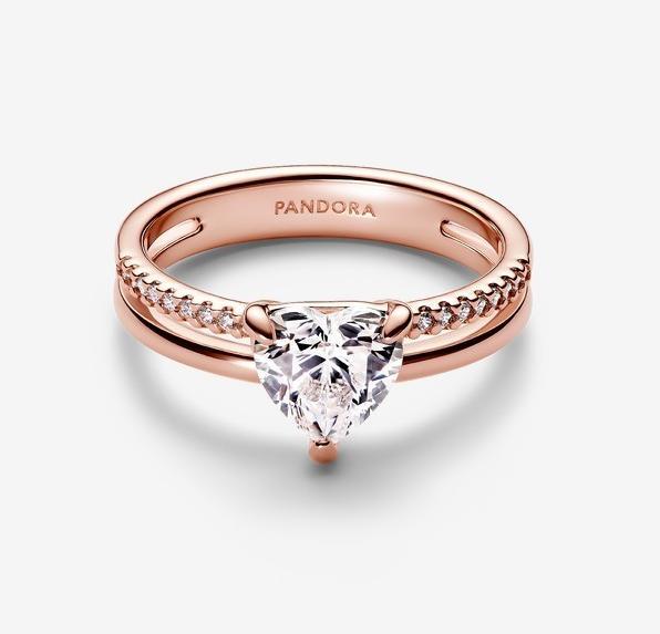 Immagine prodotto Pandora Double Band Heart Ring (54)