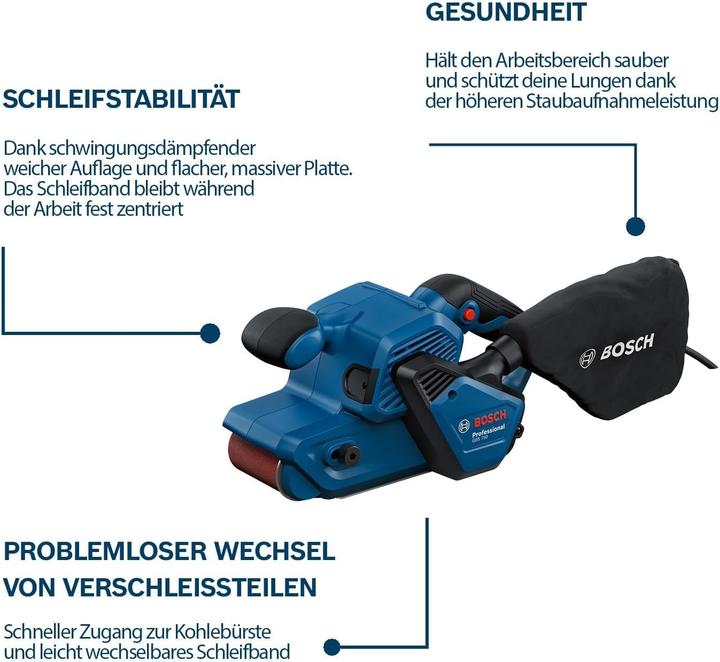 Produktbild Bosch Professional GBS 750 (Bandschleifer, 850 W)