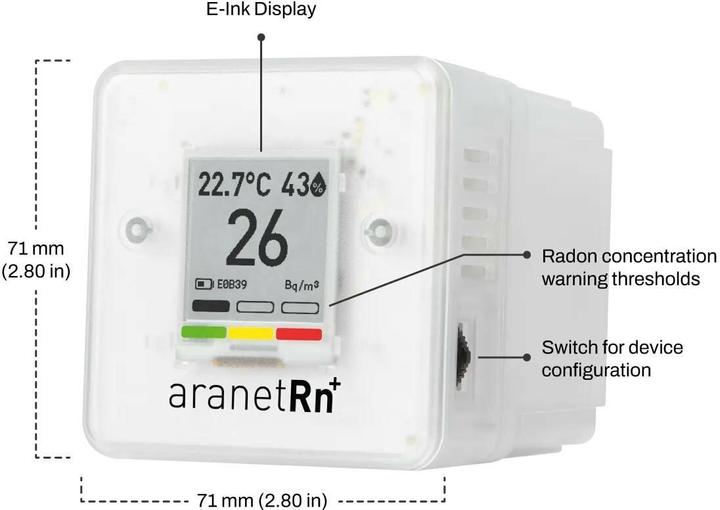 Produktbild Aranet Radon PLUS HOME Sensor, Bluetooth