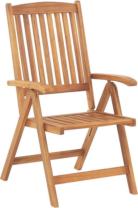 Produktbild Beliani Gartenmöbel Set Akazienholz 6-Sitzer rechteckig Auflagen graphitgrau JAVA