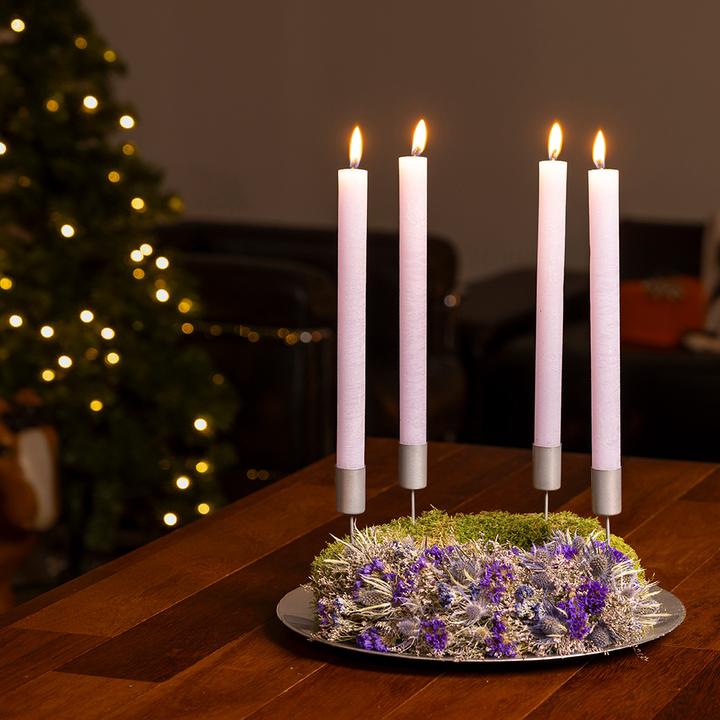 Image du produit VEG and the City Adventskranz mit Disteln - Kerzen Flieder (25 cm)