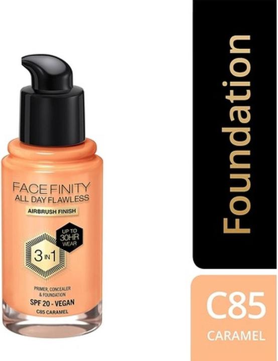 Image du produit Max Factor FACEFINITY ALL DAY FLAWLESS 3 IN 1 fond de teint #85-caramel (Caramel)