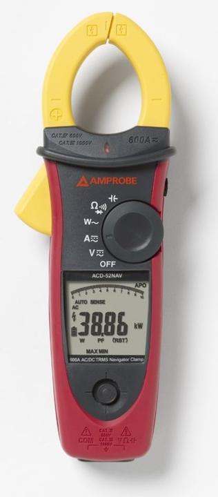 Image du produit Beha Amprobe Multimètre manuel, pince ampèremétrique di (CAT III 1000V, CAT IV 600V)