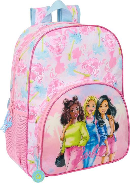 Barbie Schulrucksack Painterly Rosa Himmelsblau 33 X 42 X 14 Cm