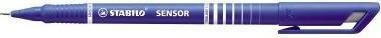 Produktbild STABILO SENSOR F Finliner mit gefederter Spitzer (Blau, 1 x)