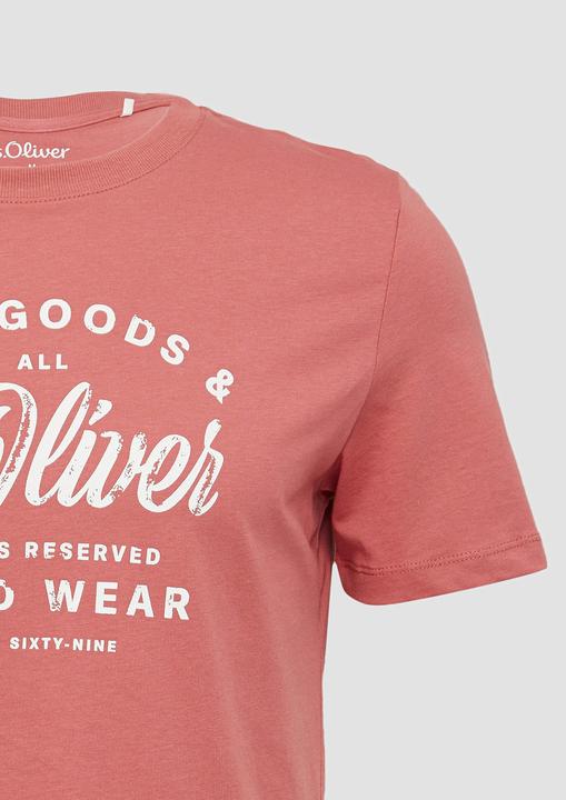 Produktbild S.Oliver T-Shirt Baumwoll-T-Shirt mit Frontprint (M)