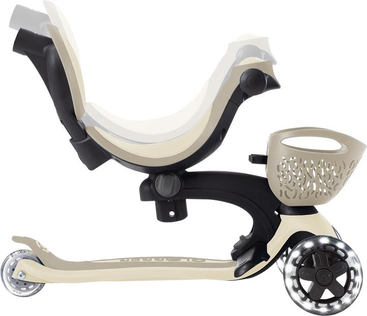 Productafbeelding Globber GO-UP BABY 360 LIGHTS taupe, mit Leuchtrollen und Leuchtmodul