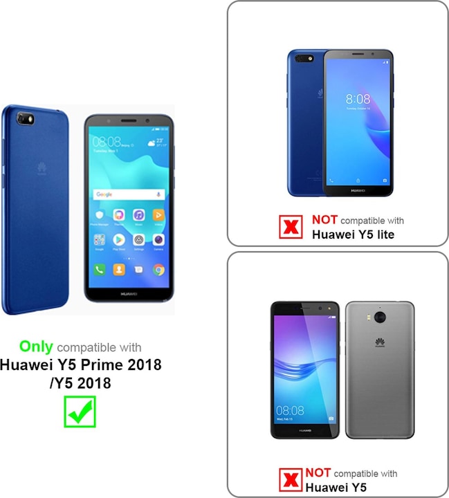 Produktbild Cadorabo Displayschutzglas (3 Stück, Huawei Y5 (2018))