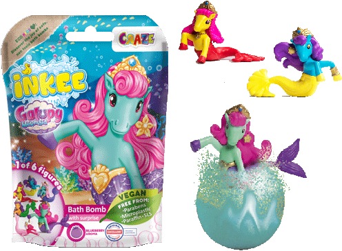 Image du produit Craze Boules de bain à superposition Inkee Galupy Mermaid