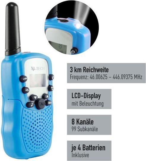 Produktbild X4 Tech 701953 PMR-Funkgerät 2er Set (3 km)