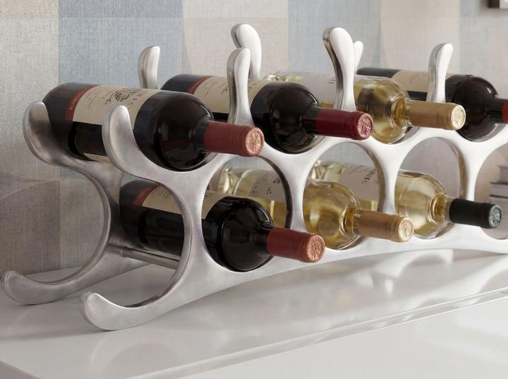 Actual product image Wohnling wine rack (9 bottles, 55 x 12 x 25 cm)