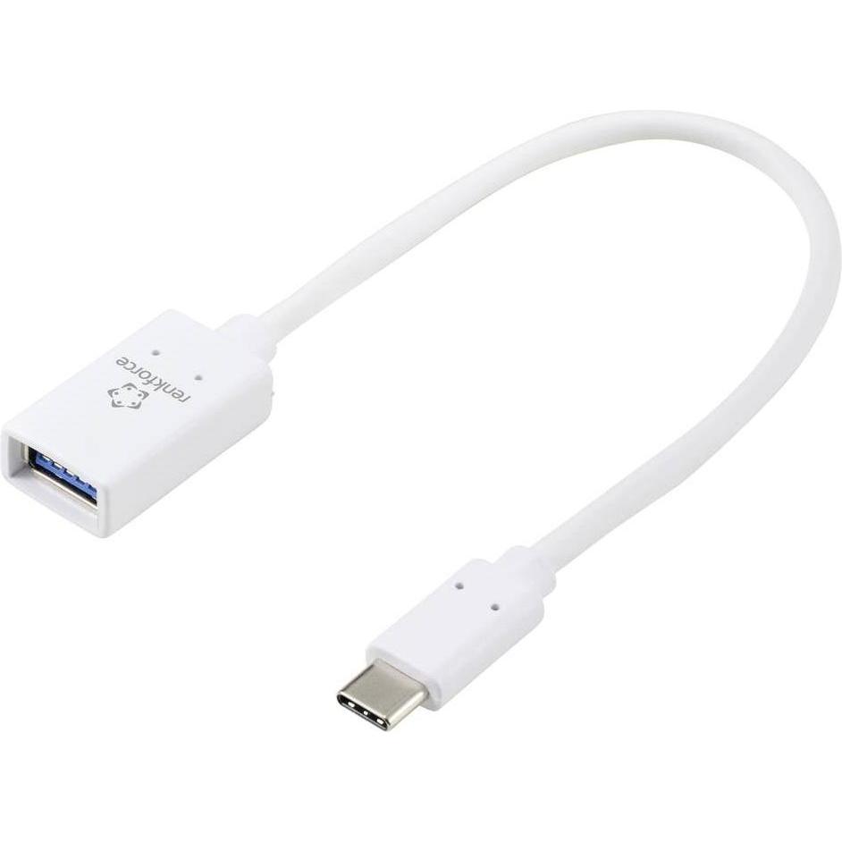 Renkforce USB-C Adapter (1x USB-C 5Gbps - 1x USB 3.2 Gen 1 Buchse A (USB 3.0)) (0.20 m, USB 3.0), USB Kabel