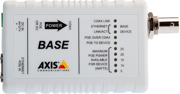 Actual product image Axis T8640 PoE+ via coax (Media converter)
