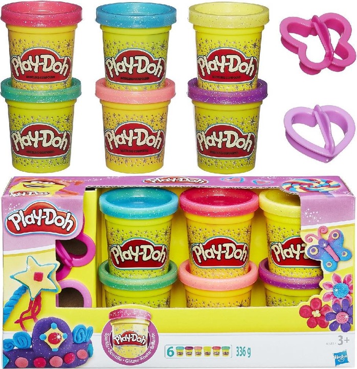 Image du produit Play-Doh Pâte à modeler pailletée