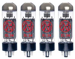 Actual product image JJ Electronic JJ tube EL34 quartet (4)