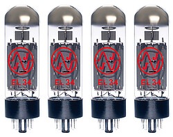 Immagine prodotto JJ Electronic Quartetto di EL34 a valvole JJ (4)