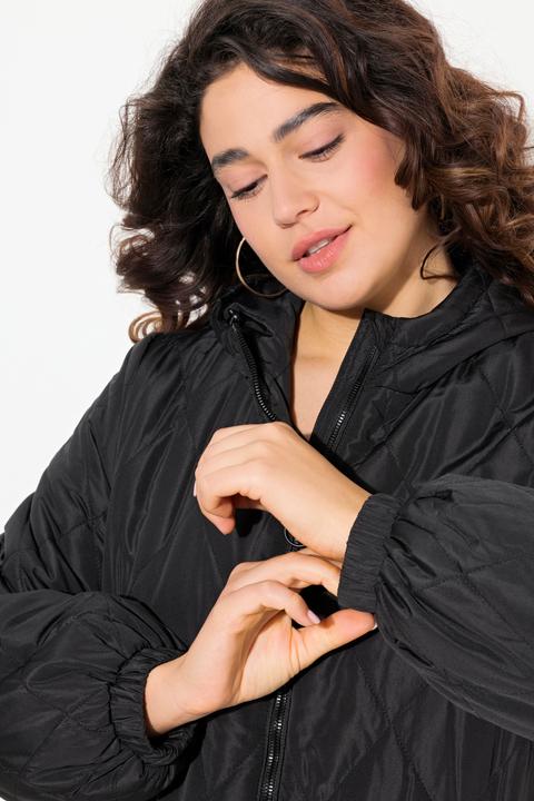 Image du produit Ulla Popken Manteau matelassé léger, imperméable, fermeture éclair à double sens (42, 44)