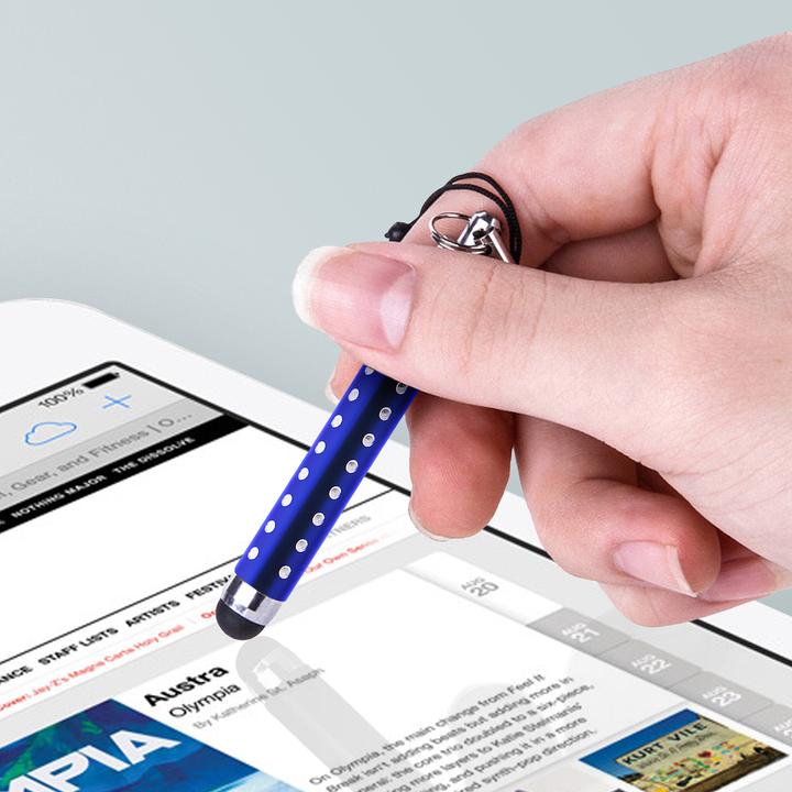 Image du produit Avizar Stylet rétractable pour écran tactile Prise jack 3.5 - Bleu