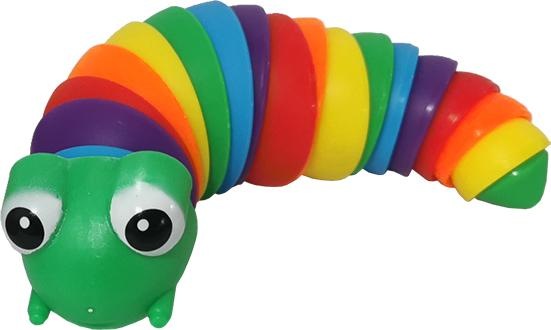 Actual product image Roost Fidget Rainbow Relax Caterpillar