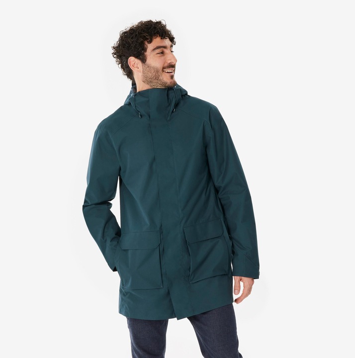 Image du produit Quechua Veste longue de randonnée homme, NH500 vert (S)