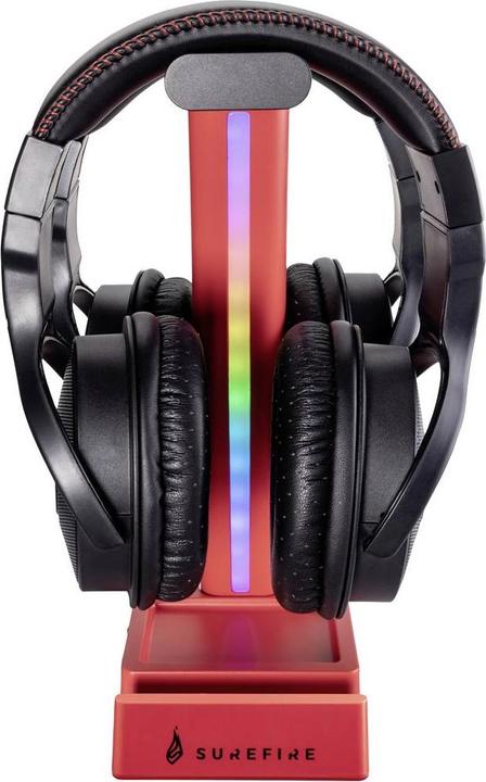 Actual product image Verbatim Vinson N1 Headset Stand Red Dual Balance Gaming Headset RGB