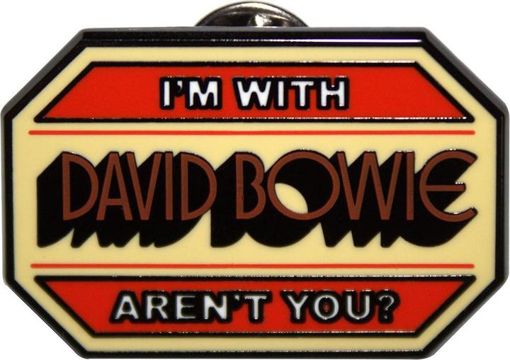 Produktbild David Bowie I'm With... Abzeichen ZinkLegierung Nadel