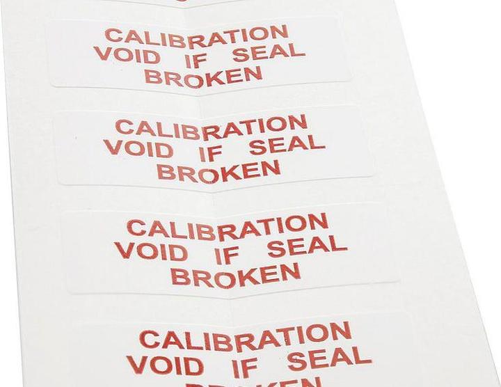 Produktbild RS PRO Etikett Calibration Void