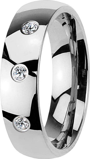 Immagine prodotto Star Piercing Anello in argento con tre cristalli (senza ottone, Titanio)